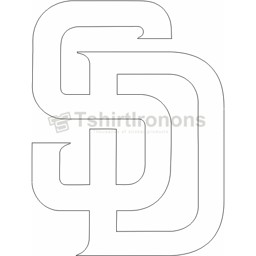 San Diego Padres T-shirts Iron On Transfers N1851